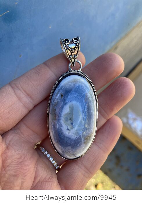 Owyhee Oregon Blue Opal Crystal Stone Jewelry Pendant - #6g0bDiMN3QQ-8