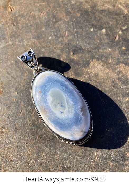 Owyhee Oregon Blue Opal Crystal Stone Jewelry Pendant - #6g0bDiMN3QQ-1