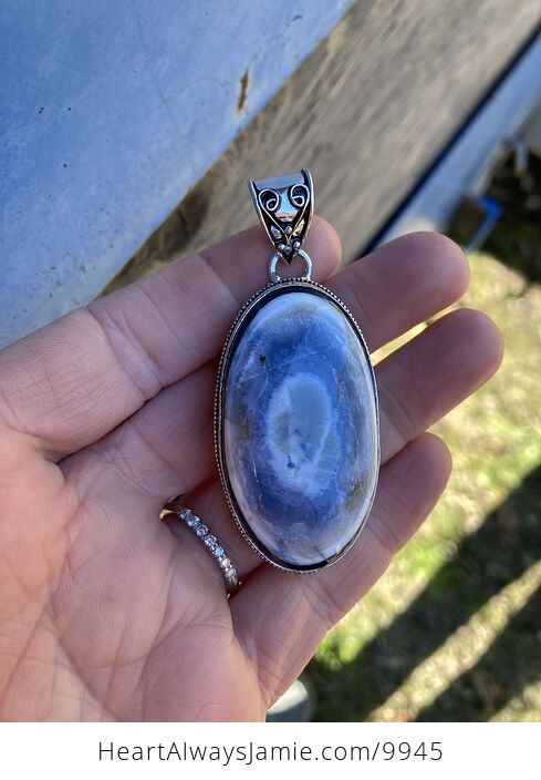 Owyhee Oregon Blue Opal Crystal Stone Jewelry Pendant - #6g0bDiMN3QQ-6