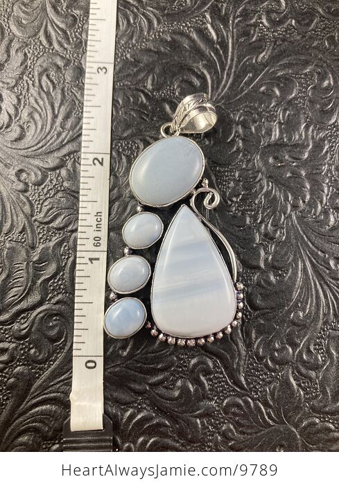 Owyhee Oregon Blue Opal Crystal Stone Jewelry Pendant - #GnQDZWGPsJM-7