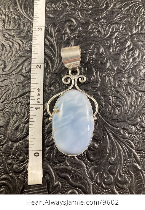 Owyhee Oregon Blue Opal Crystal Stone Jewelry Pendant - #LdGCAt5KSt4-4