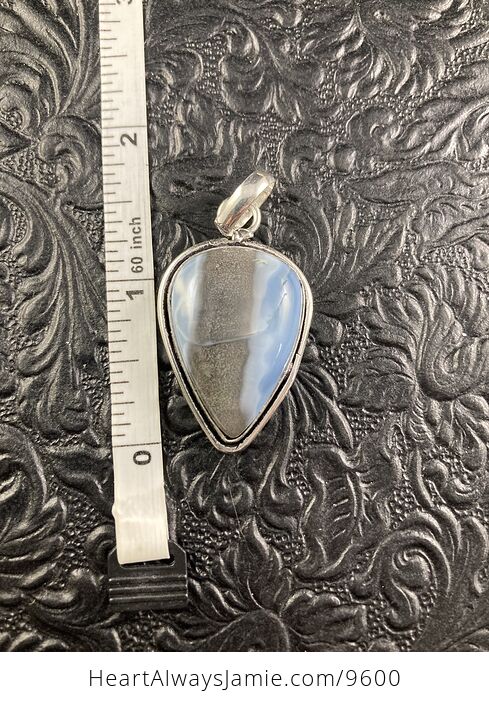 Owyhee Oregon Blue Opal Crystal Stone Jewelry Pendant - #LepPxFUkipc-2