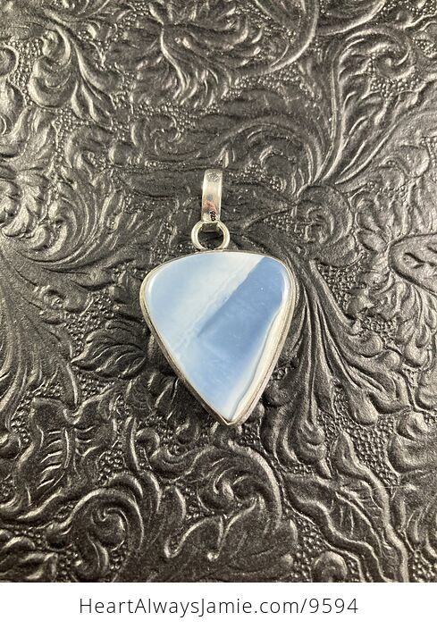 Owyhee Oregon Blue Opal Crystal Stone Jewelry Pendant - #iiS5iwGYur4-1
