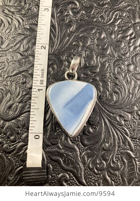 Owyhee Oregon Blue Opal Crystal Stone Jewelry Pendant - #iiS5iwGYur4-3