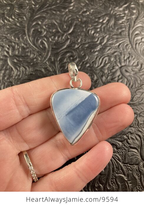 Owyhee Oregon Blue Opal Crystal Stone Jewelry Pendant - #iiS5iwGYur4-2