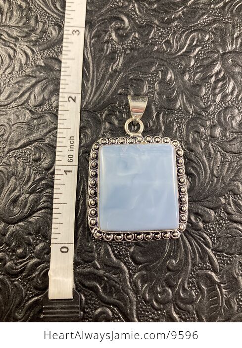Owyhee Oregon Blue Opal Crystal Stone Jewelry Pendant - #m1UKdvRLWFs-4