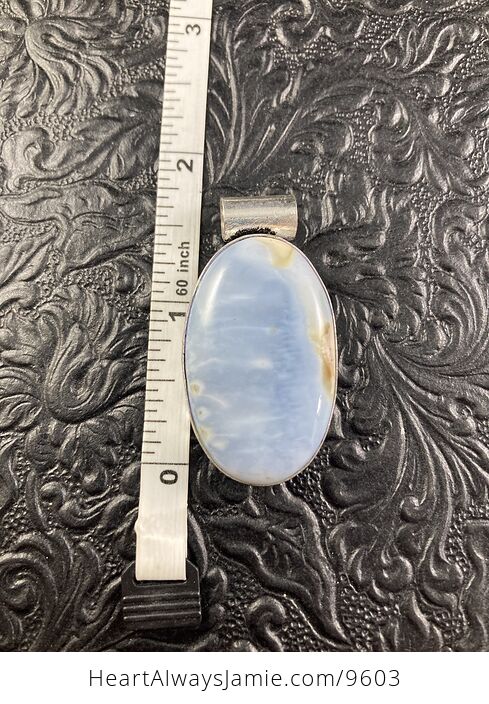Owyhee Oregon Blue Opal Crystal Stone Jewelry Pendant - #vO6VtOpOCas-4
