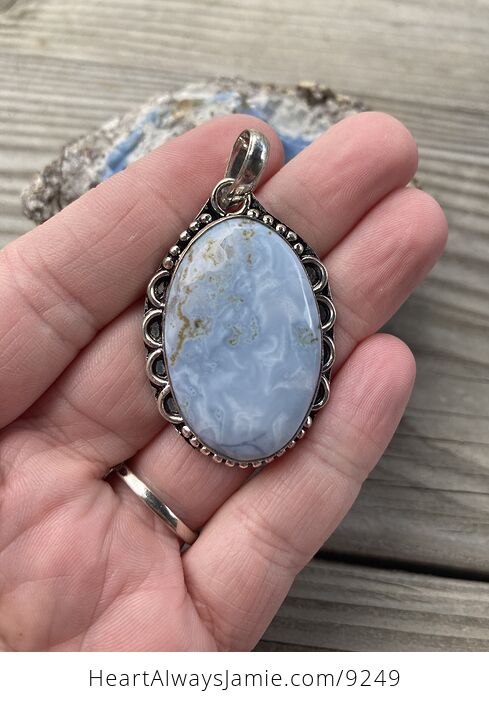 Owyhee Oregon Blue Opal Pendant - #2mYYhfiBSfc-2