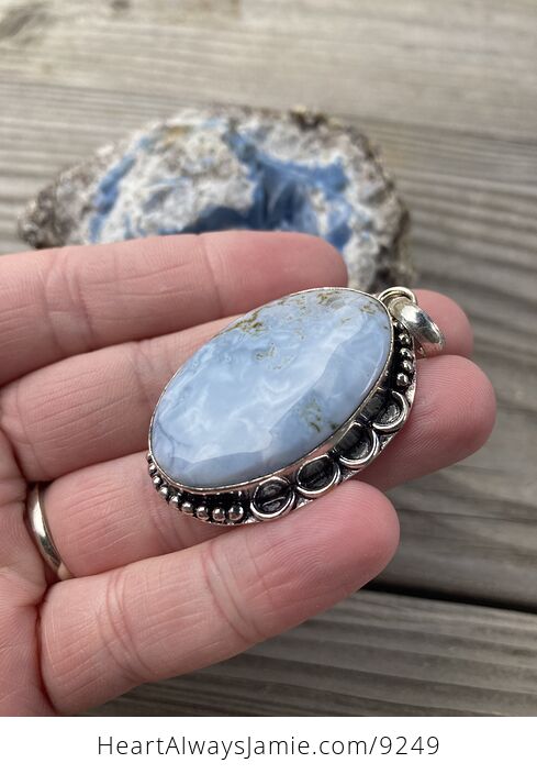 Owyhee Oregon Blue Opal Pendant - #2mYYhfiBSfc-3