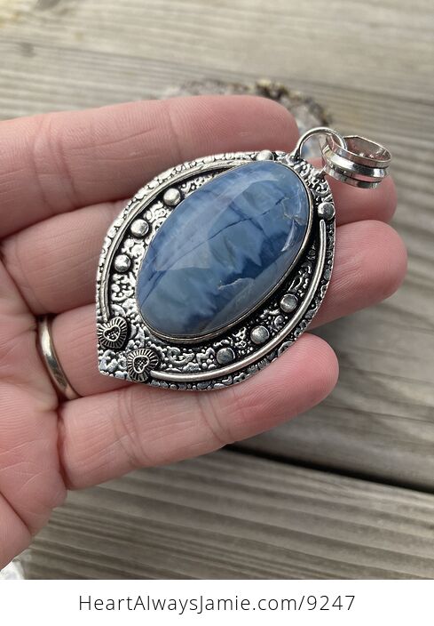 Owyhee Oregon Blue Opal Pendant - #XOcKrOMcjC8-3