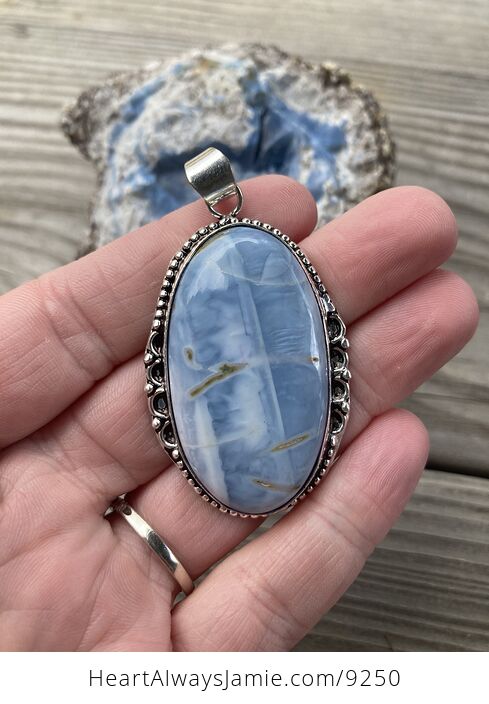 Owyhee Oregon Blue Opal Pendant - #zI8wE52VCKA-2