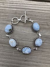 Owyhee Oregon Blue Opal Stone Bracelet #cNk9Kk9UVNU