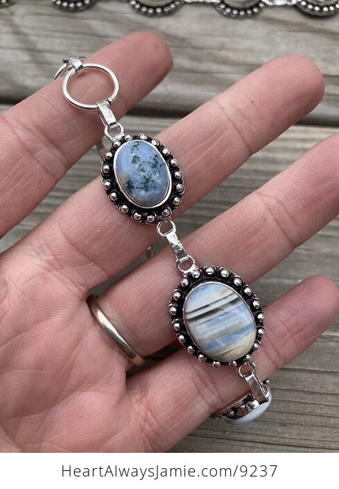 Owyhee Oregon Blue Opal Stone Bracelet - #AIIbpdYx8vA-4