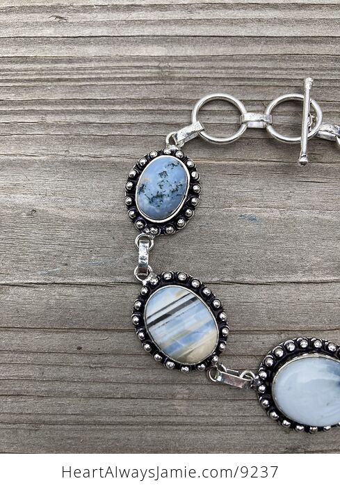 Owyhee Oregon Blue Opal Stone Bracelet - #AIIbpdYx8vA-2