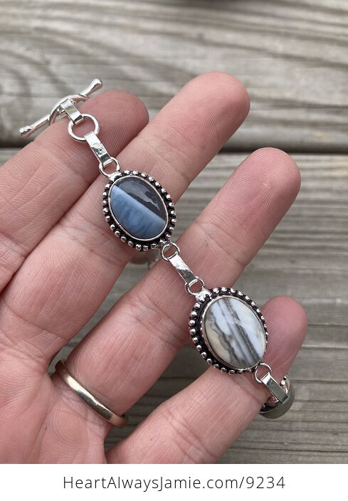 Owyhee Oregon Blue Opal Stone Bracelet - #G6wG2spBmK0-2