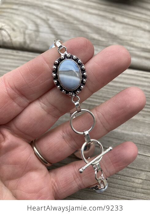 Owyhee Oregon Blue Opal Stone Bracelet - #JgcWMoy8h04-4