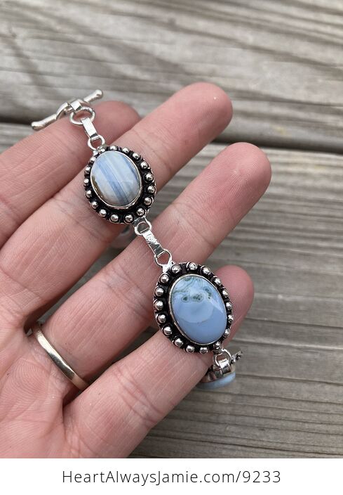 Owyhee Oregon Blue Opal Stone Bracelet - #JgcWMoy8h04-2