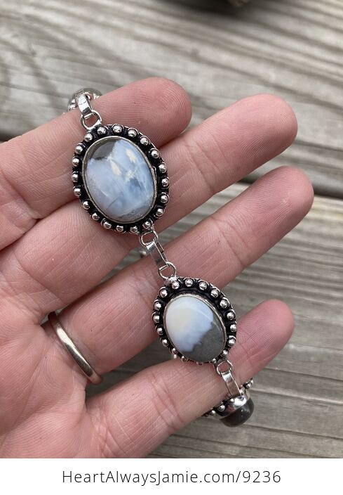 Owyhee Oregon Blue Opal Stone Bracelet - #SCBZTtk4S9Q-3