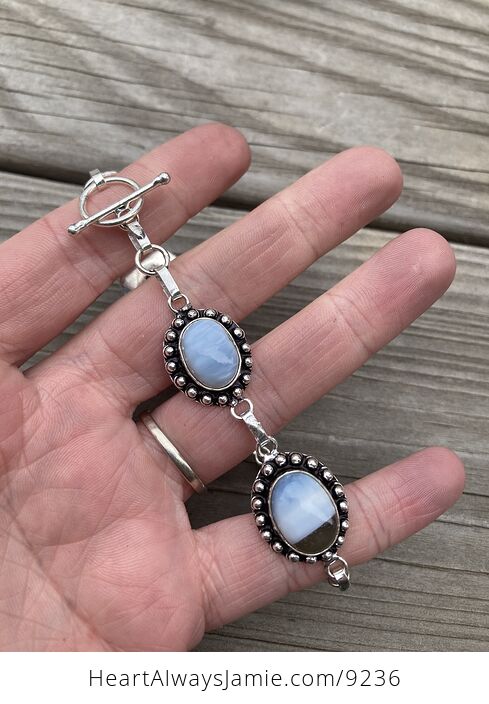 Owyhee Oregon Blue Opal Stone Bracelet - #SCBZTtk4S9Q-2