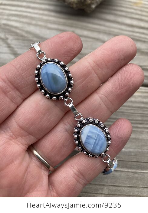 Owyhee Oregon Blue Opal Stone Bracelet - #aEWfSOV8L1Q-2