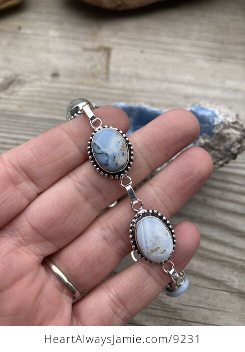 Owyhee Oregon Blue Opal Stone Bracelet - #cNk9Kk9UVNU-2