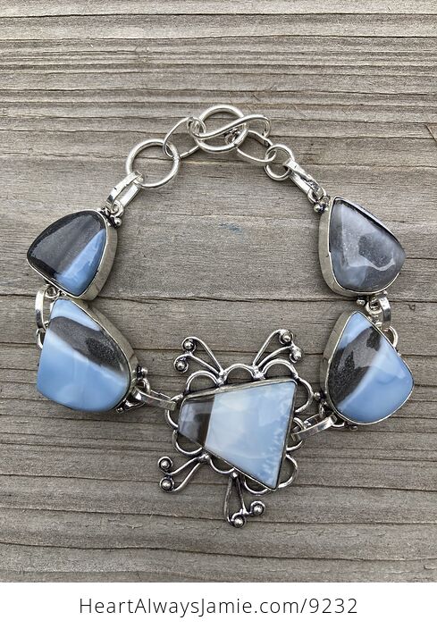 Owyhee Oregon Blue Opal Stone Bracelet - #j8dxkpIJ9eQ-1
