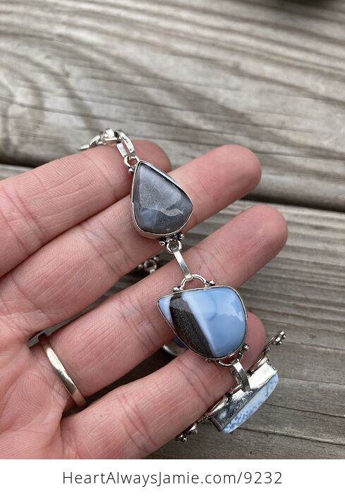 Owyhee Oregon Blue Opal Stone Bracelet - #j8dxkpIJ9eQ-2
