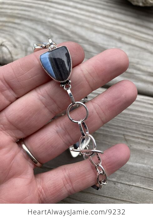 Owyhee Oregon Blue Opal Stone Bracelet - #j8dxkpIJ9eQ-4