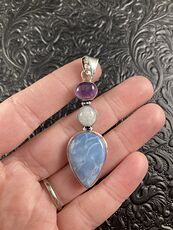 Owyhee Oregon Blue Opal Stone Crystal Jewelry Pendant #3rN2JZ78yDk