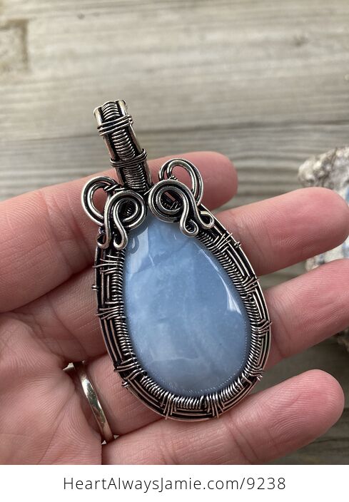 Owyhee Oregon Blue Opal Stone Jewelry Pendant - #GEwaMieh680-7