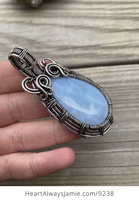 Owyhee Oregon Blue Opal Stone Jewelry Pendant - #GEwaMieh680-4