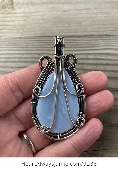 Owyhee Oregon Blue Opal Stone Jewelry Pendant - #GEwaMieh680-6