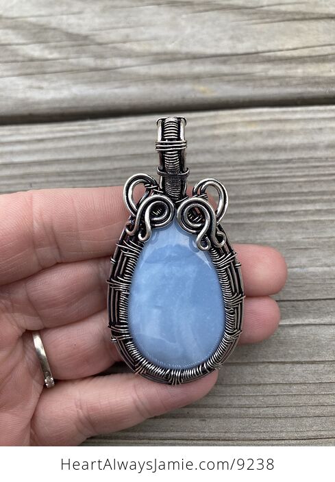 Owyhee Oregon Blue Opal Stone Jewelry Pendant - #GEwaMieh680-2