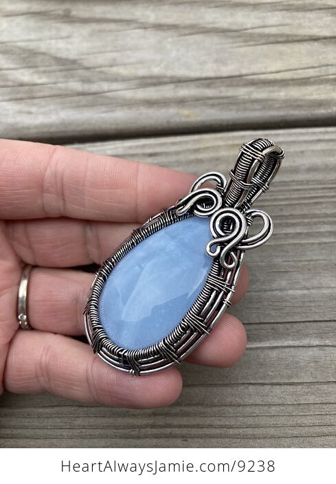 Owyhee Oregon Blue Opal Stone Jewelry Pendant - #GEwaMieh680-3