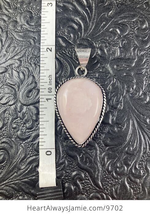 Pastel Peruvian Pink Opal Crystal Stone Jewelry Pendant - #KkNnD3xiQH0-4