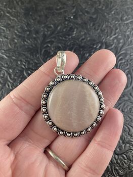 Peach Moonstone Crystal Jewelry Pendant #5A1kM2gf4XQ