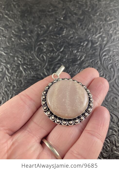 Peach Moonstone Crystal Jewelry Pendant - #5A1kM2gf4XQ-2