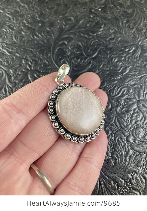 Peach Moonstone Crystal Jewelry Pendant - #5A1kM2gf4XQ-7