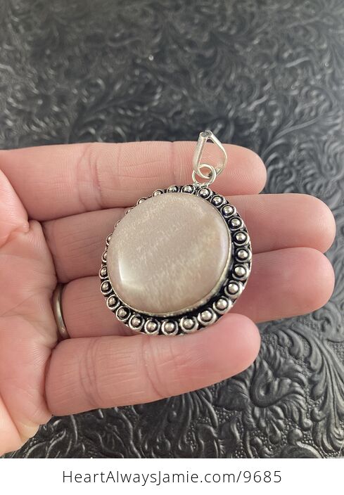 Peach Moonstone Crystal Jewelry Pendant - #5A1kM2gf4XQ-4