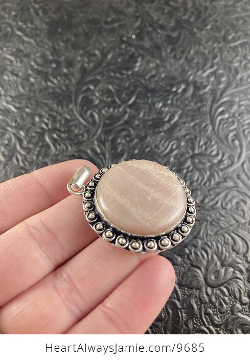 Peach Moonstone Crystal Jewelry Pendant - #5A1kM2gf4XQ-3