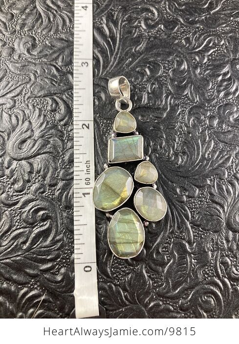 Pending Natural Flash Labradorite Crystal Stone Jewelry Pendant - #yLb9u82TzhM-6