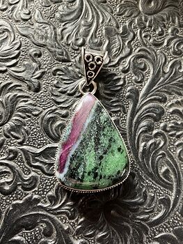 Pending Ruby Zoisite Handcrafted Stone Jewelry Crystal Pendant #iTWVxCQGcak
