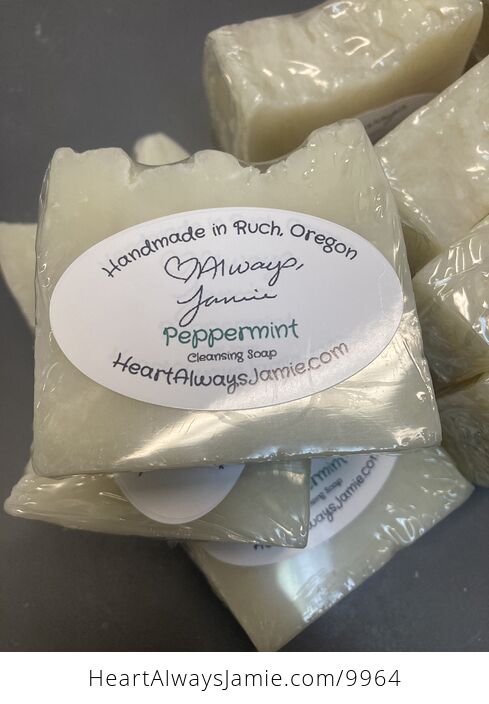 Peppermint Handmade from Scratch Soap Coconut and Olive Oil Base - #crVXsilRNIg-1