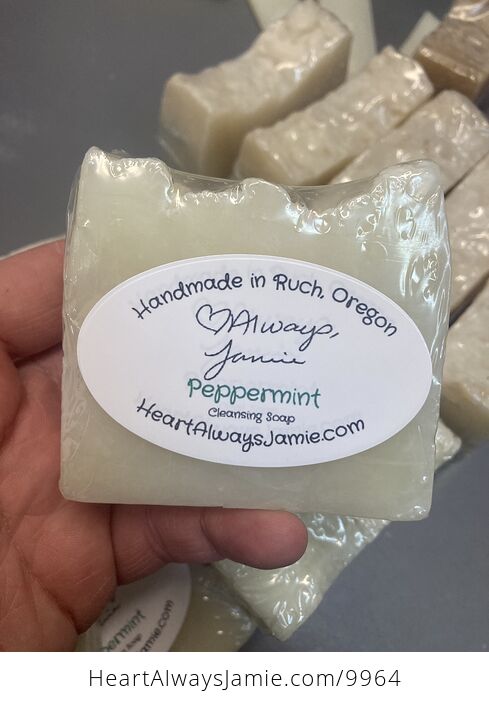 Peppermint Handmade from Scratch Soap Coconut and Olive Oil Base - #crVXsilRNIg-3