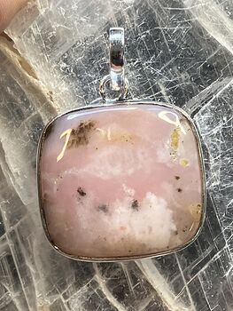 Peruvian Pink Dendritic Opal Crystal Stone Jewelry Pendant #ko2KyYLBLxU