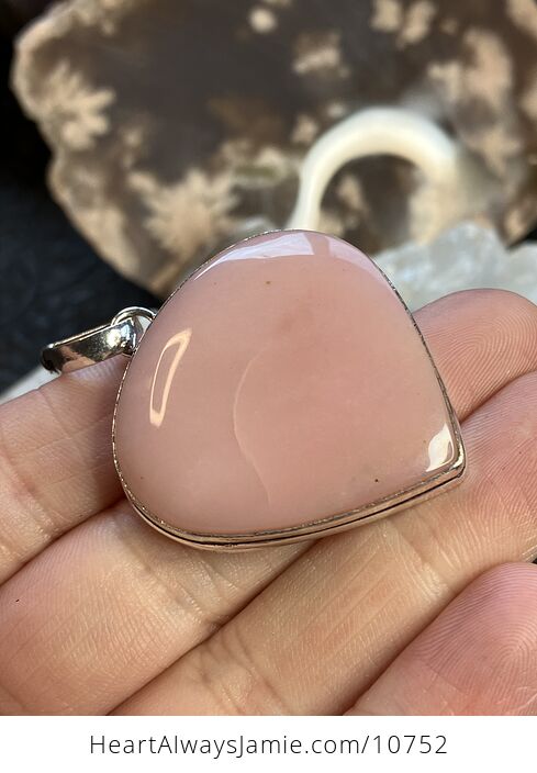 Peruvian Pink Opal Crystal Stone Jewelry Pendant - #GyJl1SdAO0M-4