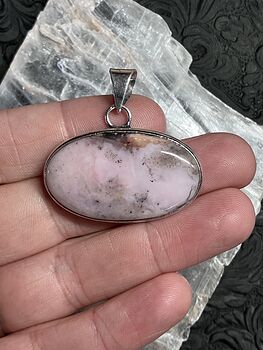 Peruvian Pink Opal Pendant Crystal Stone Jewelry #aXZAXALUdPc