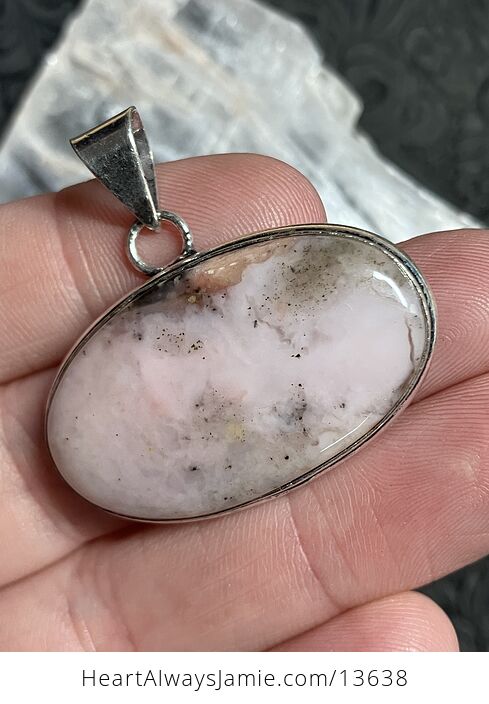 Peruvian Pink Opal Pendant Crystal Stone Jewelry - #aXZAXALUdPc-2