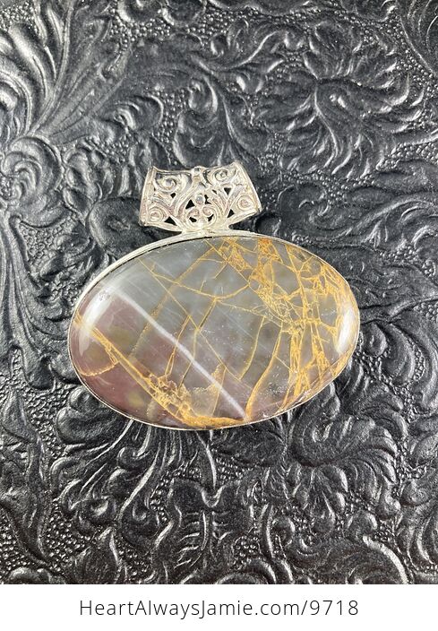 Petrified Wood Jasper Crystal Stone Jewelry Pendant - #CYMJONQr5fQ-6