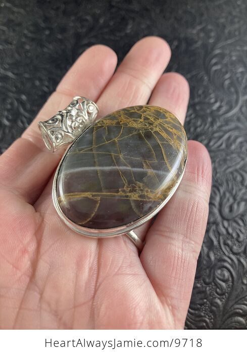 Petrified Wood Jasper Crystal Stone Jewelry Pendant - #CYMJONQr5fQ-4